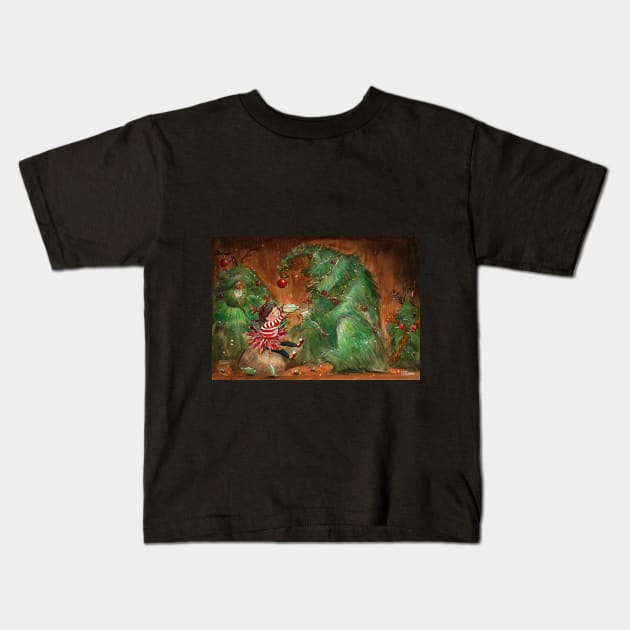 Gin and Juice in the Land of Shaggy Trees Kids T-Shirt by TamTeow